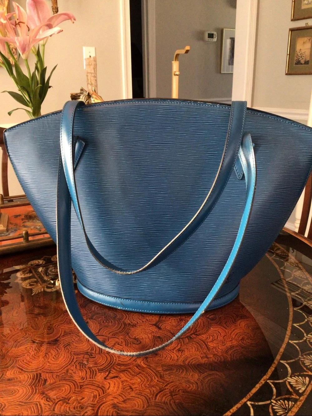 Louis Vuitton St Jacques Blue Tote Bag